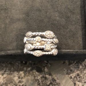 David Yurman confetti diamond petite paved ring